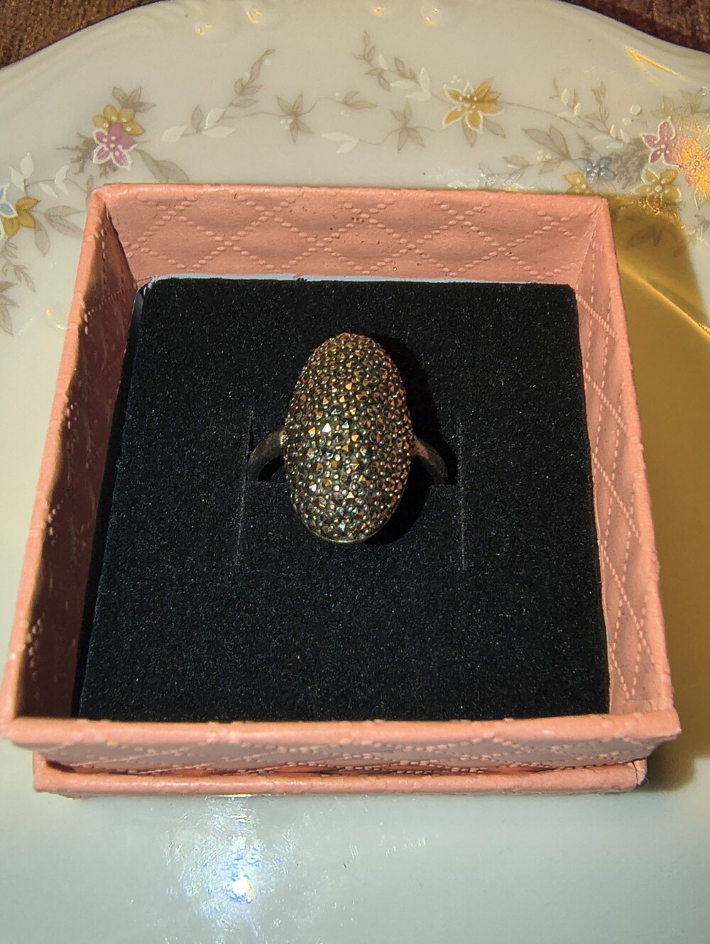 Vtg Sterling Silver .925 Marcasite Ring Brilliance & Sparkles